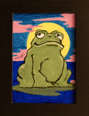 All Knowing Frog - Mini Painting