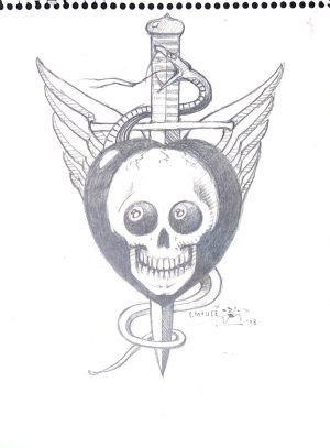 BEHIND THE 8BALL SKETCH