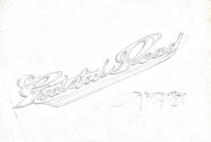 CHROME LETTERING PRELIMINARY DRAWING