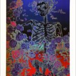 SKELETON AND ROSES INVERTED - PRINT