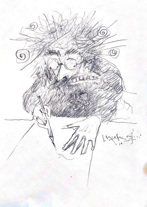 SCRIBBLE SELF PORTRAIT SKETCH