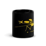 Black Glossy Running mouse mug - Image 4
