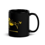Black Glossy Running mouse mug - Image 3