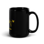 Black Glossy Running mouse mug